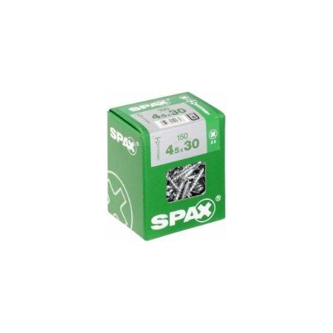 Spax Universalschrauben 4.5 x 30 mm TX 20 Senkkopf - 150 Stk. Spanplattenschrauben & Holzbauschrauben