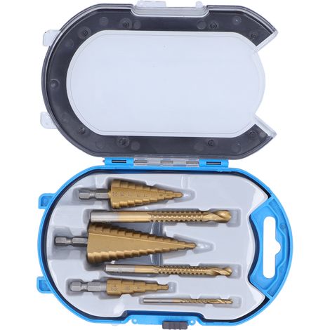 Step Drill Bits Serrated Spiral Bits High Speed Steel Woodworking Grooving Accessories