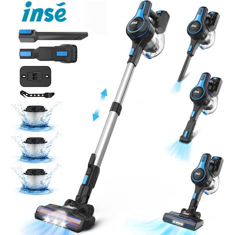Aspirateur balai sans fil 6 en 1 – Capacité 1,2 L – Autonomie jusqu'à 55 min – Puissance 30KPa – Filtration 5 couches pour air pur – Inse