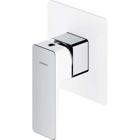 OMNIRES Parma - Unterputz-Duscharmatur, mit Einbaukörper, weiß/Chrom PM7445CRB (1/2)