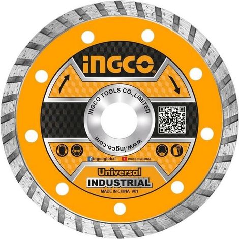 Disco diamantato turbo universale corona continua 115 mm ceramica pietra