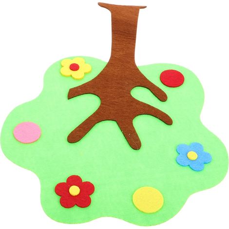 Autocollant mural en feutrine en forme d arbre pour tableau (1/5)