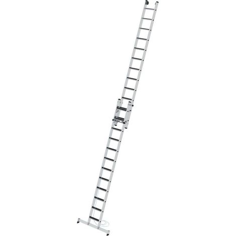 MUNK Stufen- Seilzugleiter mit Nivello-Traverse und clip-step R13 2x12 Stufen (1/5)