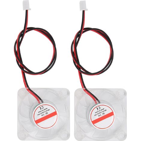 Ventilateur 3D 4010 24V avec LED, roulement hydraulique, mini radiateur pour hotend V6, lot de 2 pièces, refroidissement efficace. (1/5)