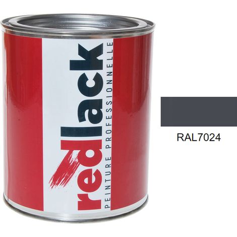 Pot 1L Peinture – RAL 7024 – Gris graphite – Mat – multisupport – Redlack