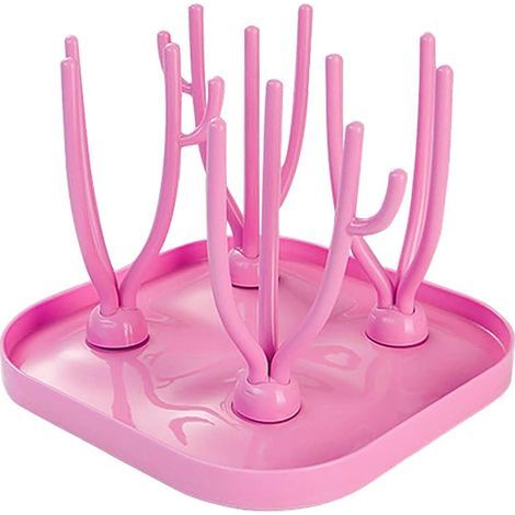Escurridor de biberones, soporte para secar biberones, escurridor de biberones con forma de árbol, escurridor de biberones, secador de biberones con forma de árbol, para biberones, limpio e higiénico  (1/5)