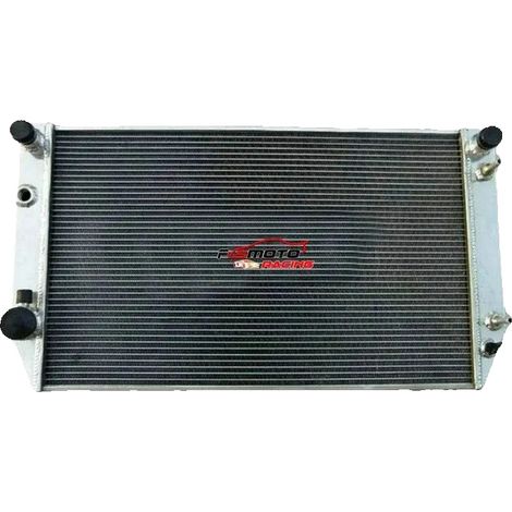Radiador de aluminio, tamaño del núcleo 27" x 18" x 2.4", 3 filas, compatible con Jaguar XJ12, admite motores de 5.3L y 6.0L, rendimiento de refrigeración mejorado. (1/5)