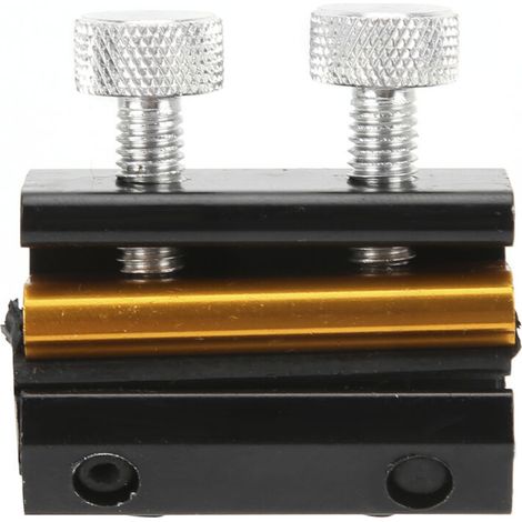 Outil de lubrification à double câble pour moto, Modification du caoutchouc en aluminium pour ATV, noir et or (1/5)