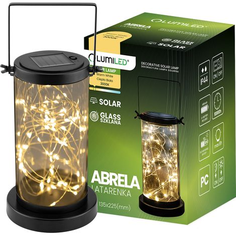 Lampada solare a LED per esterni, da giardino, da appoggio o da appendere, 3000K, IP44 (1/5)