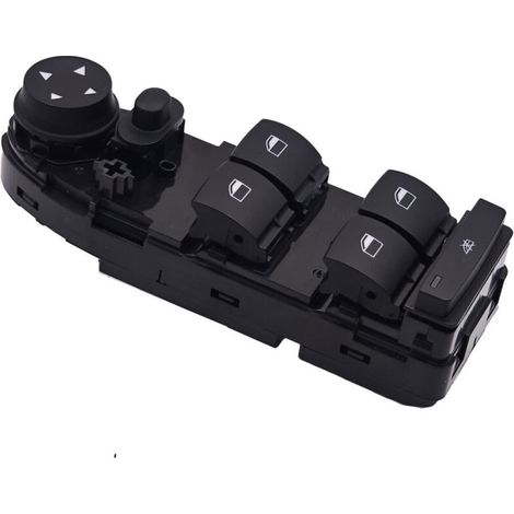 61319216048 Interrupteur à bouton-poussoir pour lève-vitre électrique de voiture, compatible avec les modèles BMW X1 de 2010 à 2015, commande la montée et la descente des vitres électriques, facile à