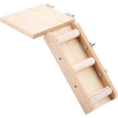 Koulate Jouets d'escalade pour animaux de compagnie, ensemble de deux pièces comprenant un escalier à ressort et une plateforme, jouet pour petits animaux (1/5)