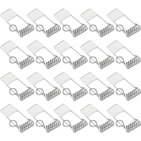 40x20mm Ceiling Light Spring Clips 20 Pack Emitting Diode White (1/5)