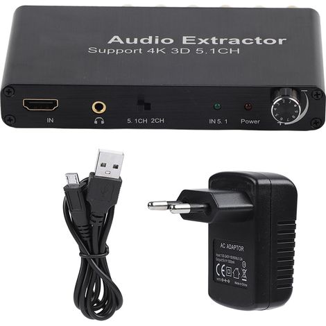 Décodeur audio HDMI 5.1 canaux 4K 3D (1/5)