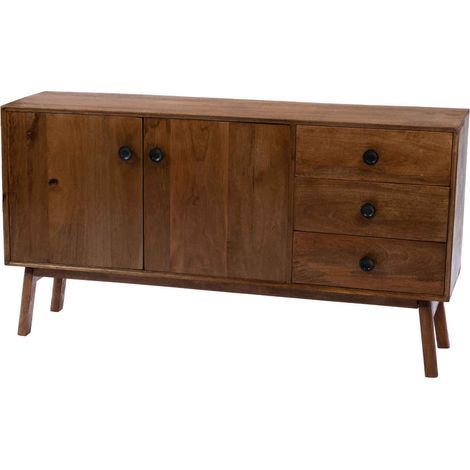 Amadeus - Buffet 2 portes 3 tiroirs en manguier L150 cm Authentique (1/4)