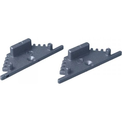 Kit Terminali Tapi di Chiusura In Metallo Per Profilato Alluminio BAZ3010