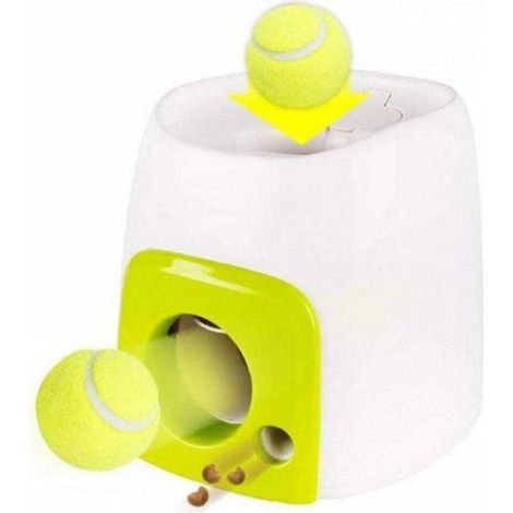Lanceur Balle Automatique Jouet Chien Interactif, Machine À Balles Tennis pour Animaux Compagnie, Ensoleillé (1/5)