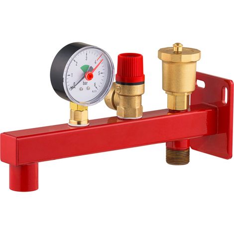 Nt Noyon & Thiebault – Console murale pour vase d'expansion – Acier robuste – Température max 110°C – Compatible chaudières murales et au sol