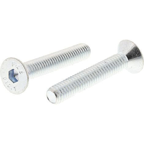 Vis à six pans creux, M6 x 35mm, tête Vis fraisée à tête creuse hexagonale, en Acier ( Prix pour Boîte de 50 )