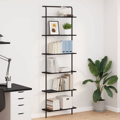 Regal Schwarz Eichen-Optik 60 x 24 x 203 cm Holzwerkstoff vidaXL