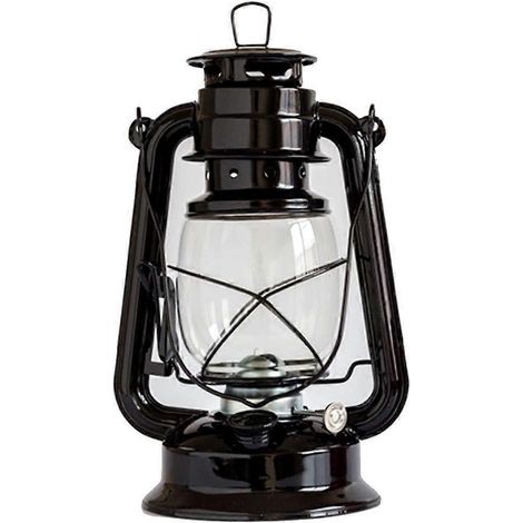 Lampe à pétrole d'extérieur, lanterne à kérosène/éclairage d'urgence suspendu pour campement et tente, noir (1/5)