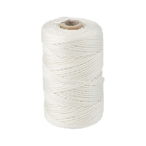 Cordeau nylon blanc Ø 2mm longueur 200 m - Wilmart