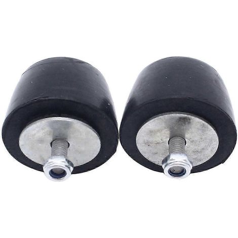 Lot de 2 butées de pare-chocs en caoutchouc noir pour capot Wrangler YJ JK 1987-2018 (1/5)