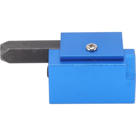 Ciseau à angle droit pour le travail du bois, outil de ciseau à bois d'angle droit, équerre, charnière encastrée, serrure de porte, outil de ciseau à bois d'angle encastré, bleu (1/5)