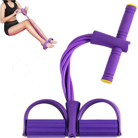 Corda elastica multifunzionale, viola, 2545 cm, 1 pezzo, fascia di resistenza per fitness con pedale elastico di resistenza. (1/5)