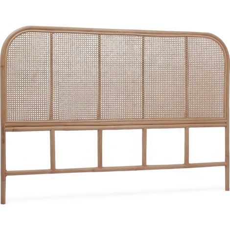 Tête de lit en rotin naturel et cannage. Sumatra 160 cm