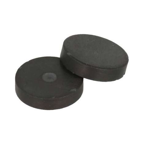 Magneti Ø 20 mm. altezza 4.5 mm. colore nero 6 pezzi