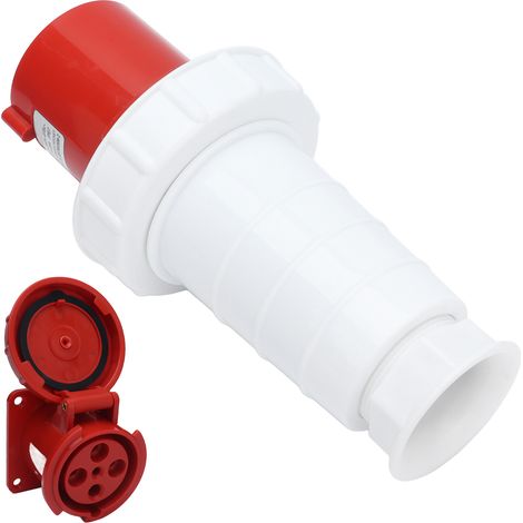 Industrieller Steckdosen-Steckersatz, IP67 wasserdicht, 3-phasig, 4-polig, 63 A, 3P+E, 380415 V (1/5)