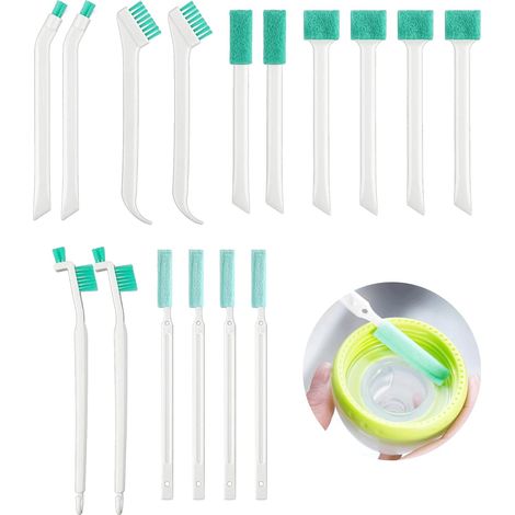 16Pcs Small Household Cleaning Brushes Mini Duster Tiny Brushes Deep Detail Crevice Cleaner Brush Set Crevice Cleaning Tool 8 in 1 Detail Cleaning Brush Bottle Cap Brush for Gaps Corner Tight Space