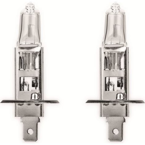 EUFAB Halogen-Autolampe H1, 12V, 55W, P14,5S, 2 Stück