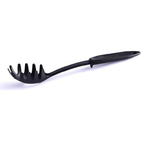 1 Pince À Spaghetti Silicone Ustensile Cuisine Poignée Ergonomique Serveur Pâtes Fourche Mesure Pour Maison Restaurant (1/4)