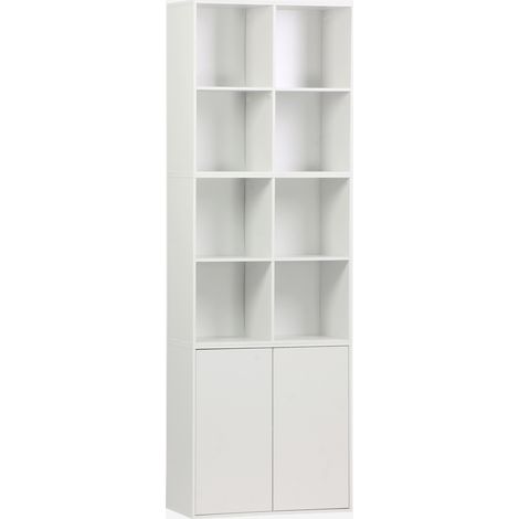 Estante, biblioteca modular con 2 puertas y 8 nichos (1/5)