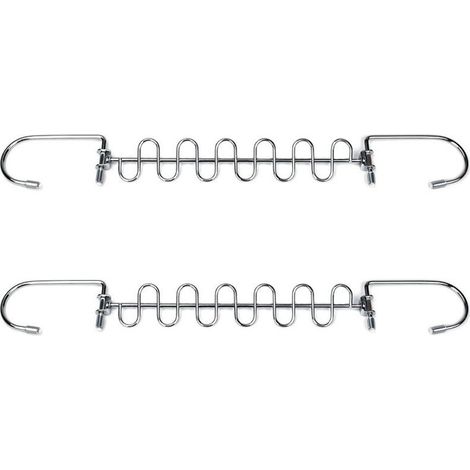 Lot de 4 cintres compacts en acier inoxydable, gain d’espace optimal pour rangement vêtements, organisateur mural ou dans l’armoire (1/5)
