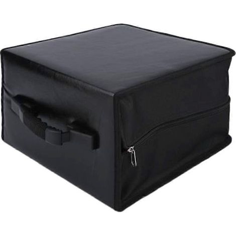 Étui portefeuille portable pour 520 disques CD/DVD, organisateur d'albums et boîte de rangement multimédia (noir) (1/3)