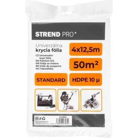 Abdeckfolie Strend Pro Standard, Maler-, 4x12,5 m, 10µ, Abdeckfolie