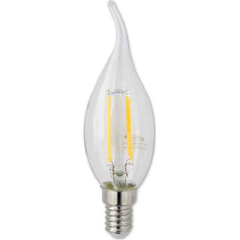 Lampadina led a filamento 4 watt colpo di vento E14 Luce naturale 4000K 440 lumen 220 v