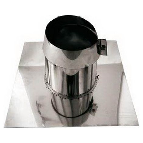 Canna fumaria parete doppia coibentata inox faldale tetti piani dn 250/300