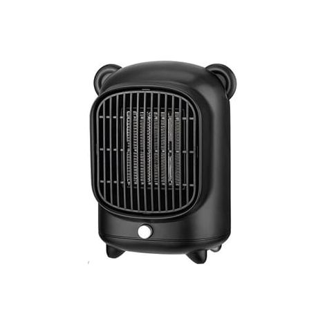 Riscaldatore con ventola in ceramica PTC 500W nero