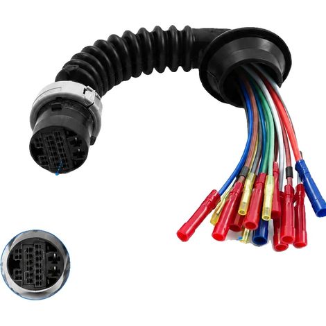 Türverkabelungsbaum, Material: ABS, Kompatibilität: Für Opel Astra H-Tür, Installationsmethode: Austausch, OEM-Nummer: 13142399, Farbe: Schwarz (1/4)