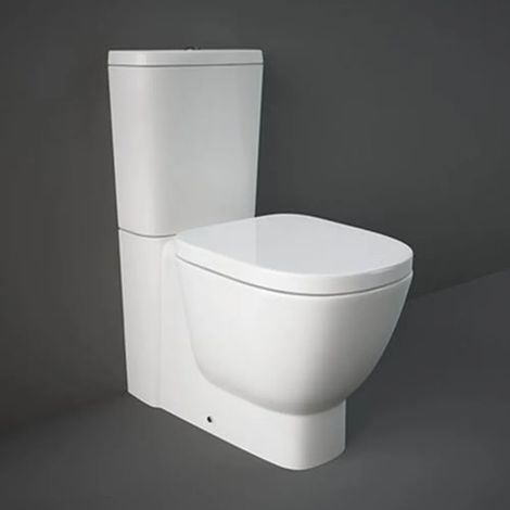 Wc filomuro monoblocco Rak One con scarico universale e copriwc (1/3)