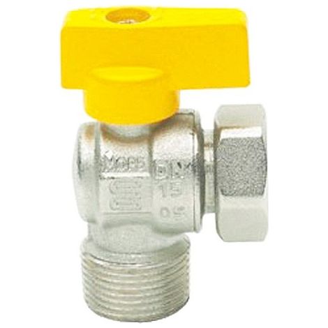 Enolgas Rubinetto a sfera per caldaia BonFlex per gas a squadra maschio girello 3/4  G0386N37 (1/3)