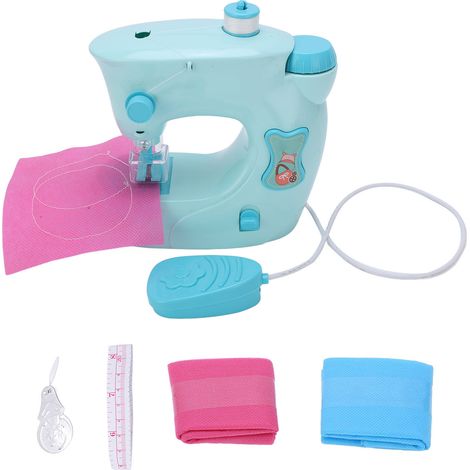 Tragbare Spielzeugnähmaschine für Kinder – Mini-Nähmaschinen-Set mit simulierter elektrischer Nähmaschine für Kinder ab 3 Jahren (1/5)