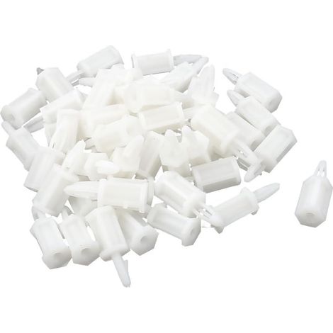 50 pièces de protection anti-flamme en nylon pour montage plaques sécurité, support 12,5 mm