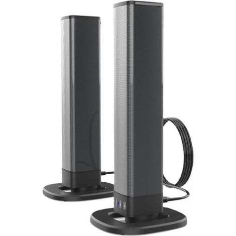 Enceinte TV, enceinte home cinéma Bluetooth 20 watts, système audio surround DSP, kit mains libres, port USB, connectivité auxiliaire fibre optique (1/5)