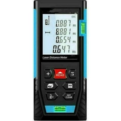 Télémètre Laser 50m, Metre Laser, Calcule Distance Surface Volume, Fonction Pythagore, Stocker 99 données, Fonction Muet, IP54 (1/4)