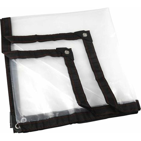 Bâche Transparente, Jardin Clair Bâche étanche Anti-Gel Film Anti-Pluie Film Isolant Auvent PE Couvercle en Plastique (2  2m) (1/5)