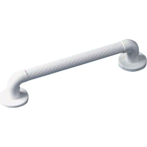 1 - Haltegriff - Sicherheitszubehör - Rutschfeste, geriffelte Oberfläche für Bad und Treppenhaus - Weiß - 41 cm (1/5)